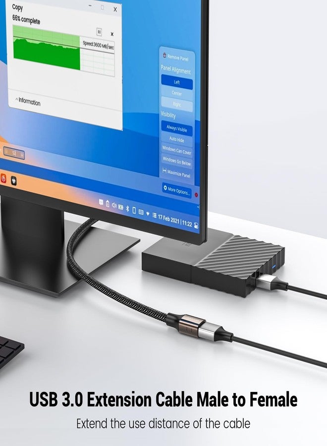MOGOOD USB 3.0 Extension Cable 3FT USB Cord USB 3.0 Extension Cord USB Extender Type A Male to Female Cable - Image 3